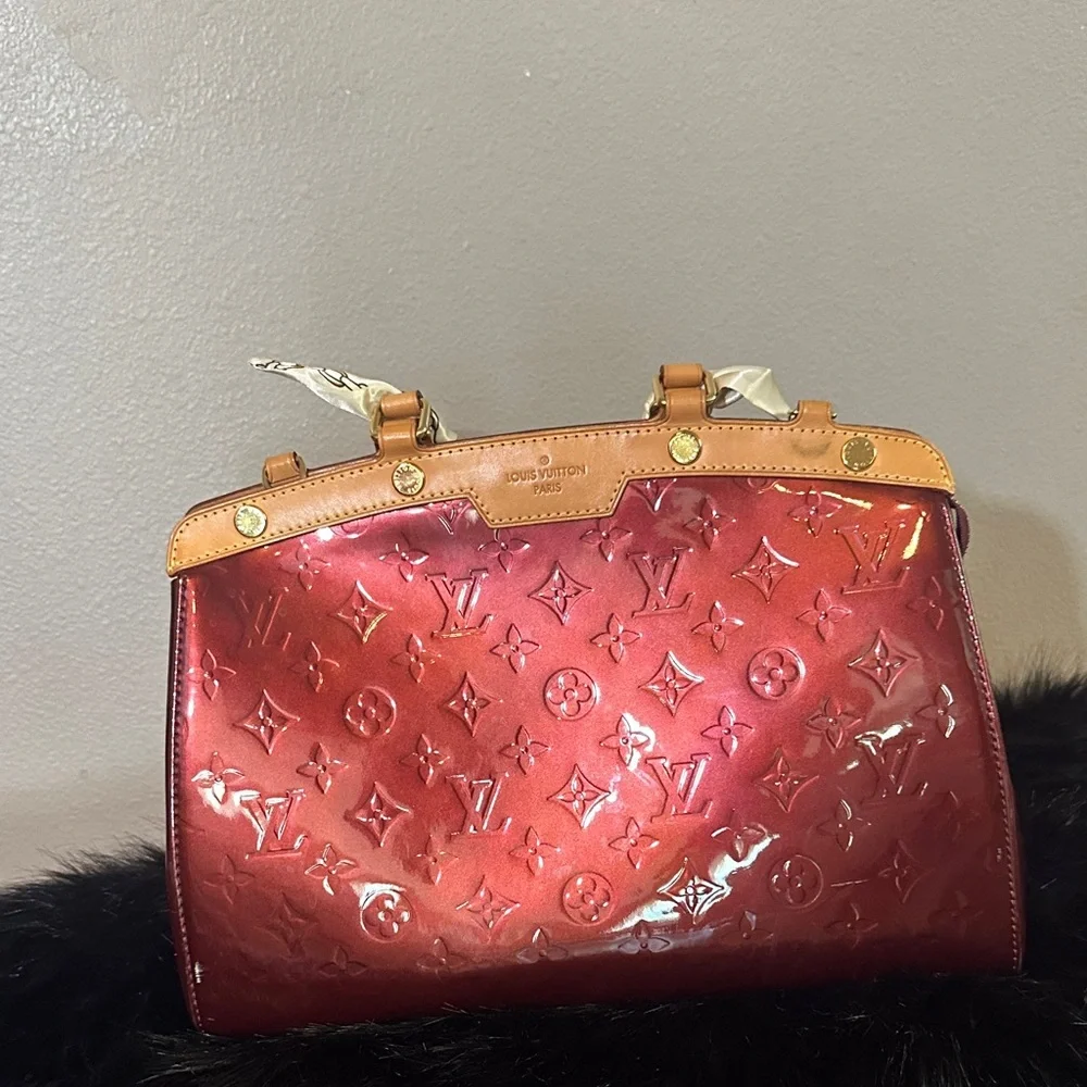 Louis Vuitton Shimmering Red Satchel - Picture 1 of 11